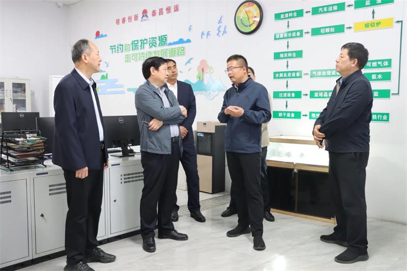 省人大环资委副主任吴忠华带队莅临尊龙凯时铝业开展立法调研